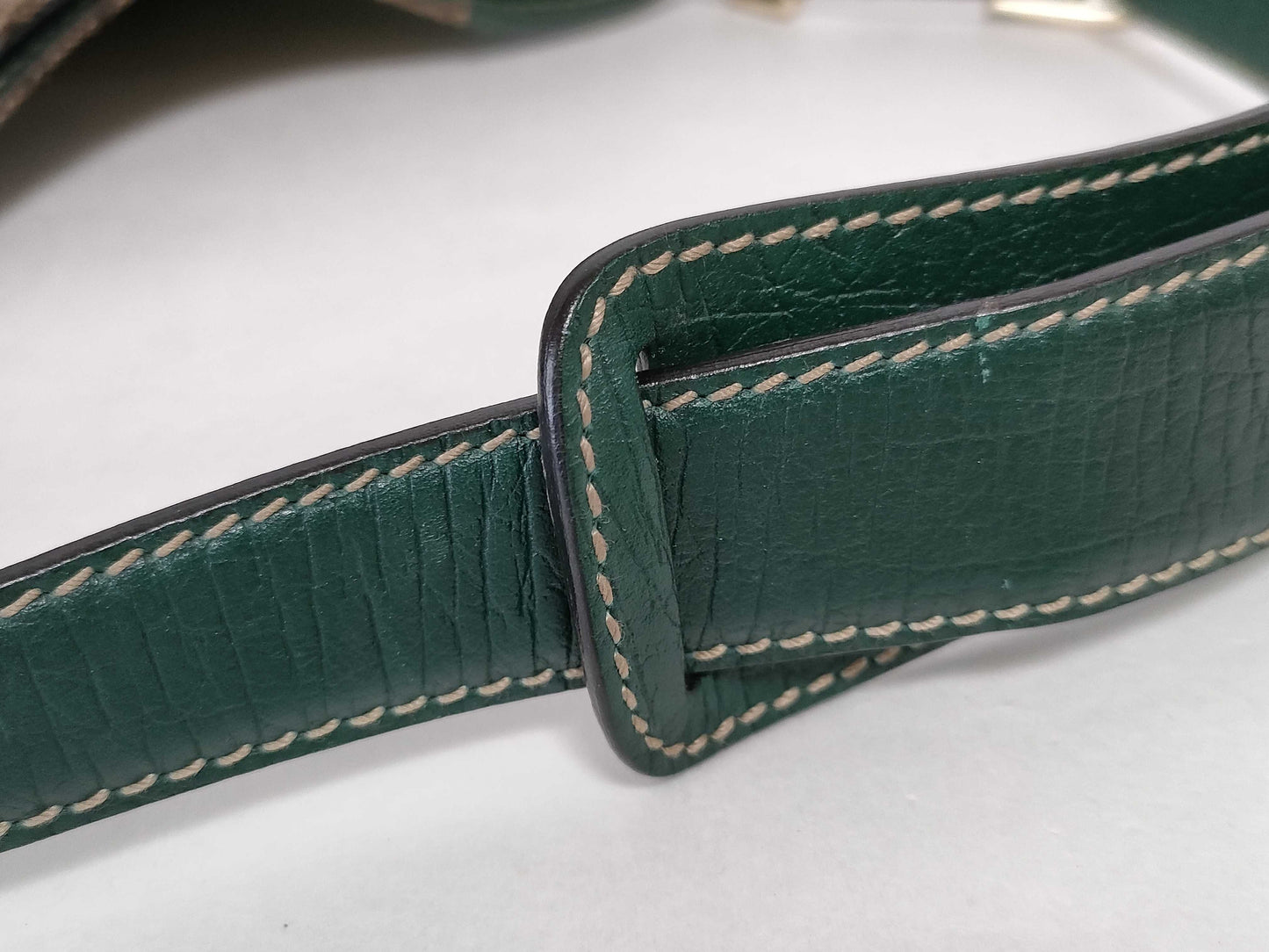 GUCCI GG Canvas Gucci Horsebit Sherry Line GG Canvas Brown Shoulder Bag