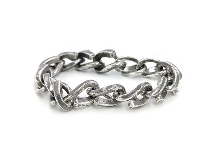 Tiffany&Co. Tiffany Forge Medium Link Black Bracelet Bangle