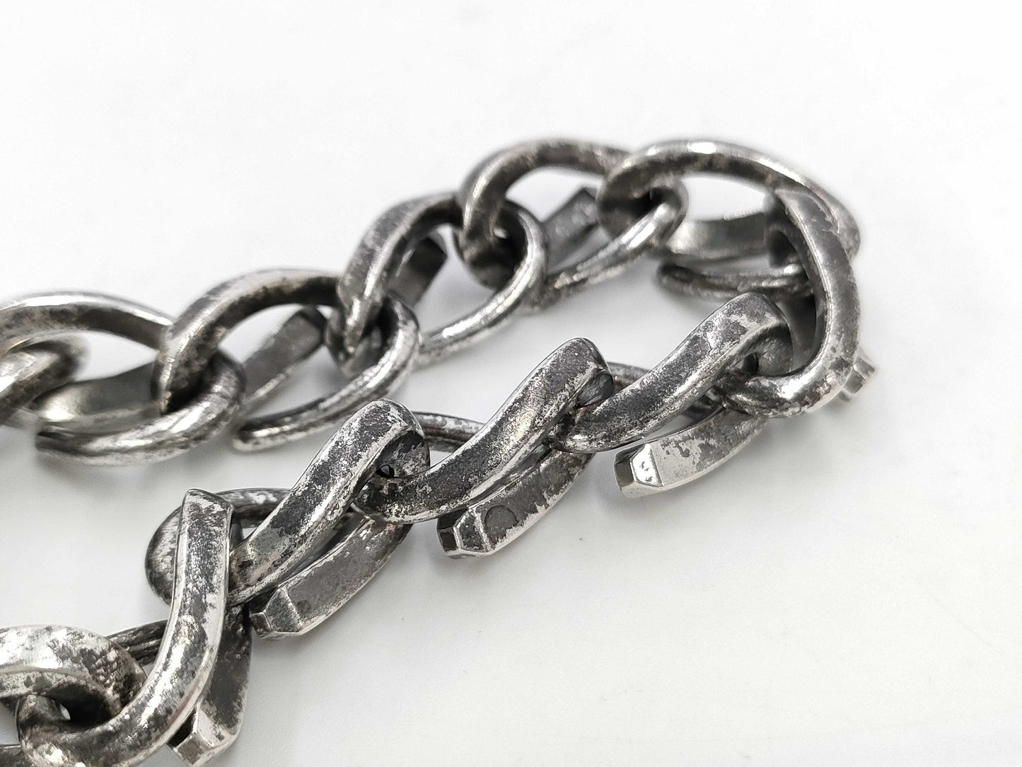 Tiffany&Co. Tiffany Forge Medium Link Black Bracelet Bangle