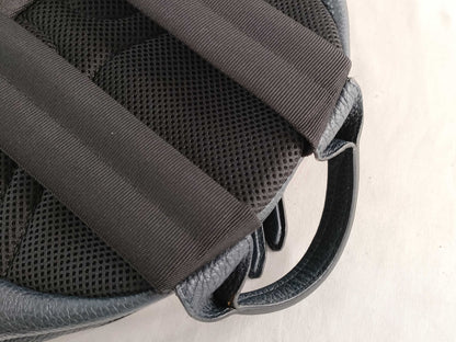 Salvatore Ferragamo Ferragamo logo leather backpack in navy