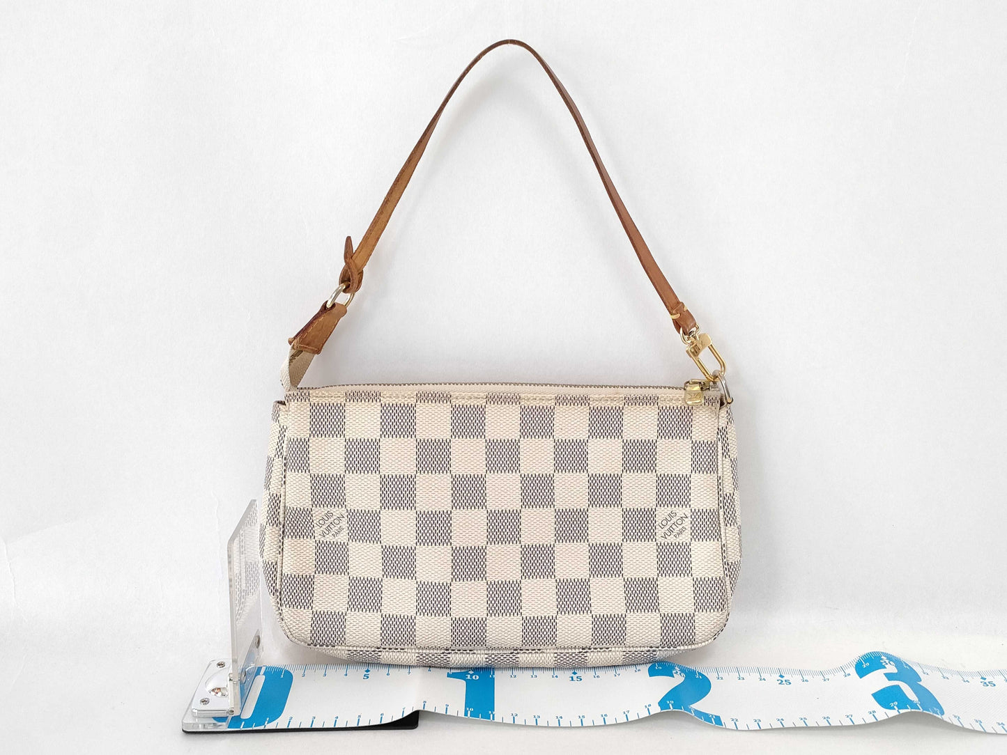 LOUIS VUITTON Damier Azur Louis Vuitton Pochette Accessoires Azur N51986/CA4047 Pouch