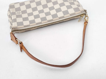 LOUIS VUITTON Damier Azur Louis Vuitton Pochette Accessoires Azur N51986/CA4047 Pouch