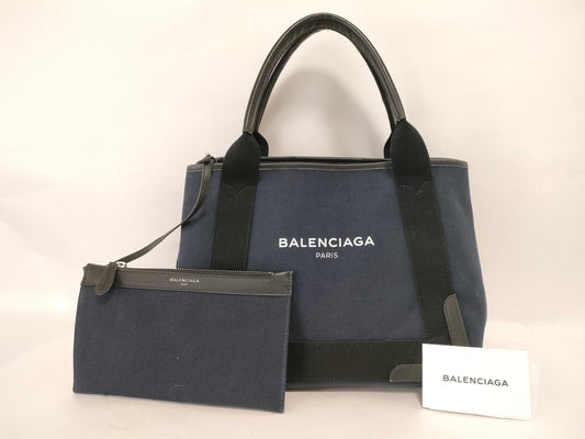 BALENCIAGA Navy Cabas Handbag 339933