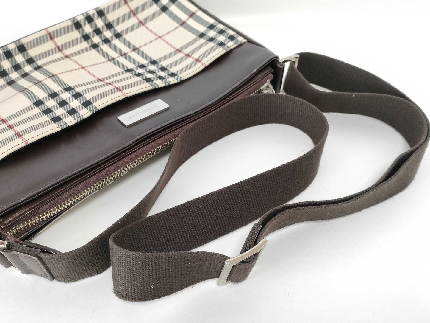 BURBERRY Nova Check Shoulder Bag Brown Shoulder Bag