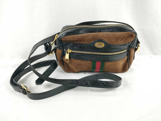GUCCI GUCCI Gucci Triomphe Suede Shoulder Bag Shoulder Bag