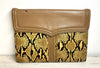 Yves Saint Laurent Python Pattern Clutch Second Back Pouch Second Bag