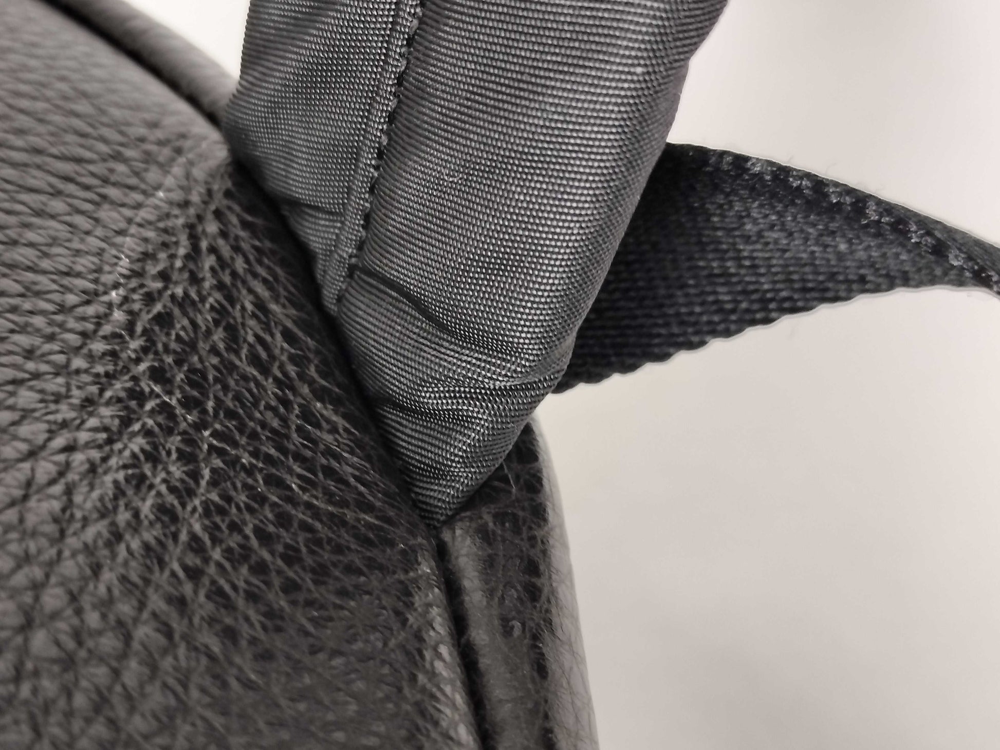 COACH Backpack Leather and Nylon F30550 Black 