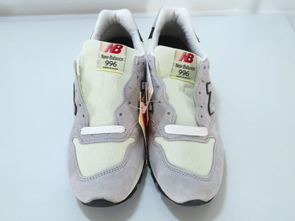 New Balance 996 Series Sneakers, Suede/Mesh, Gray/Black, Size 25.5cm [Unused]