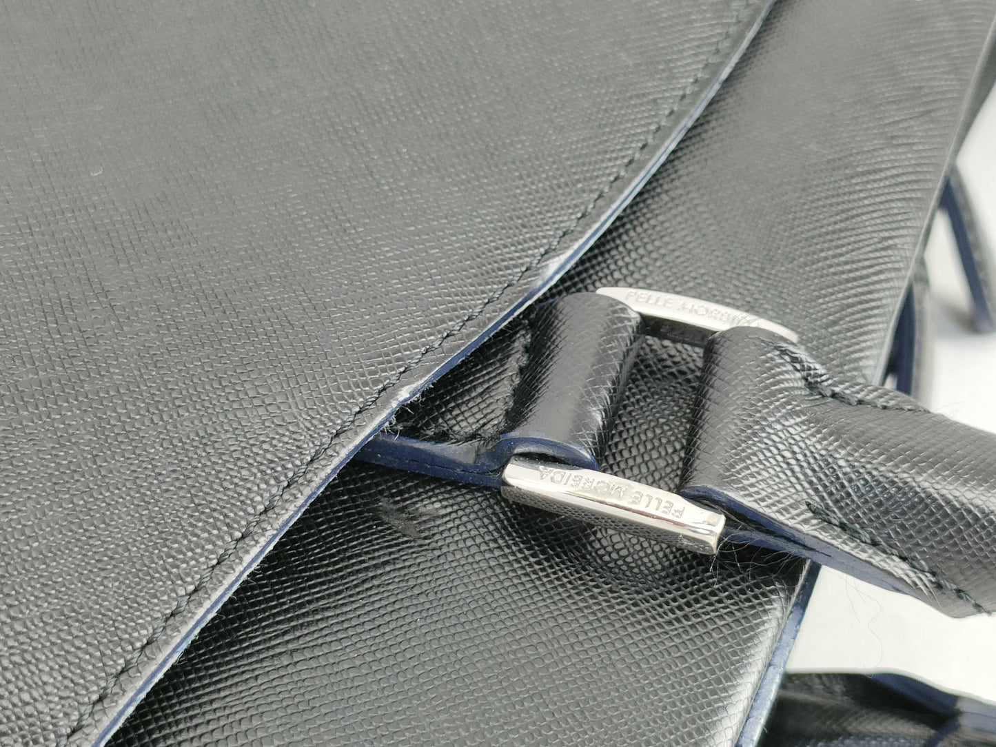 Pelle Morbida Leather Briefcase Black Business Bag