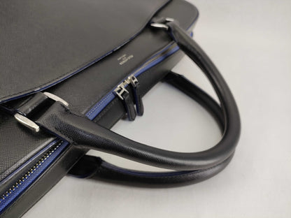 Pelle Morbida Leather Briefcase Black Business Bag