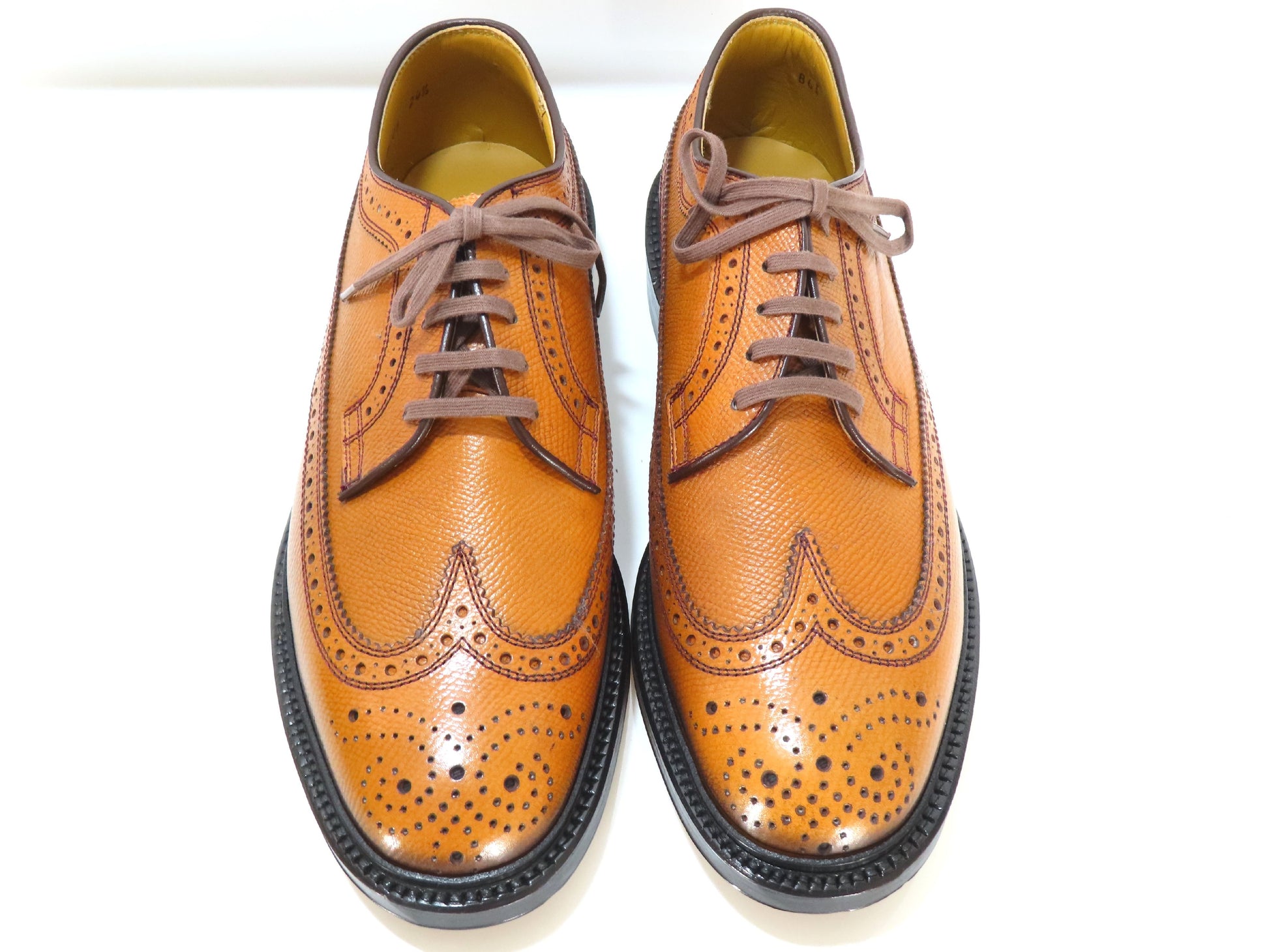 Regal Imperial Grade Wingtip Medallion Dress Shoes, Leather, Brown, Size 24.5cm