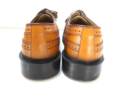 Regal Imperial Grade Wingtip Medallion Dress Shoes, Leather, Brown, Size 24.5cm