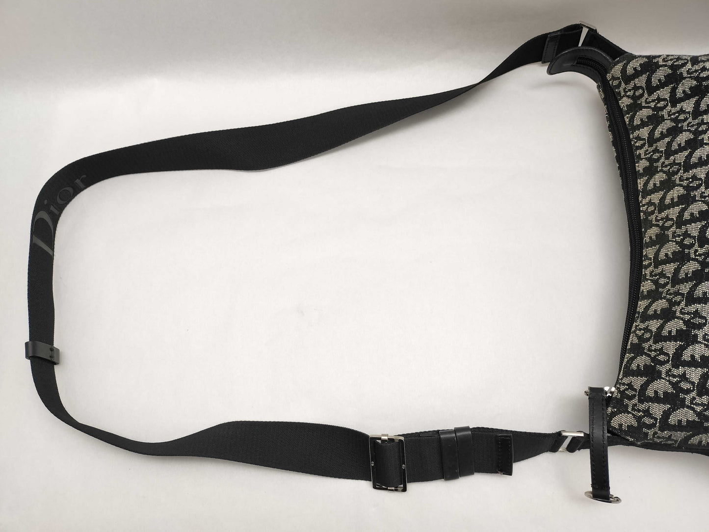 Dior Trotter Trotter Shoulder Bag Navy with Booklet, Card, and Dust Bag