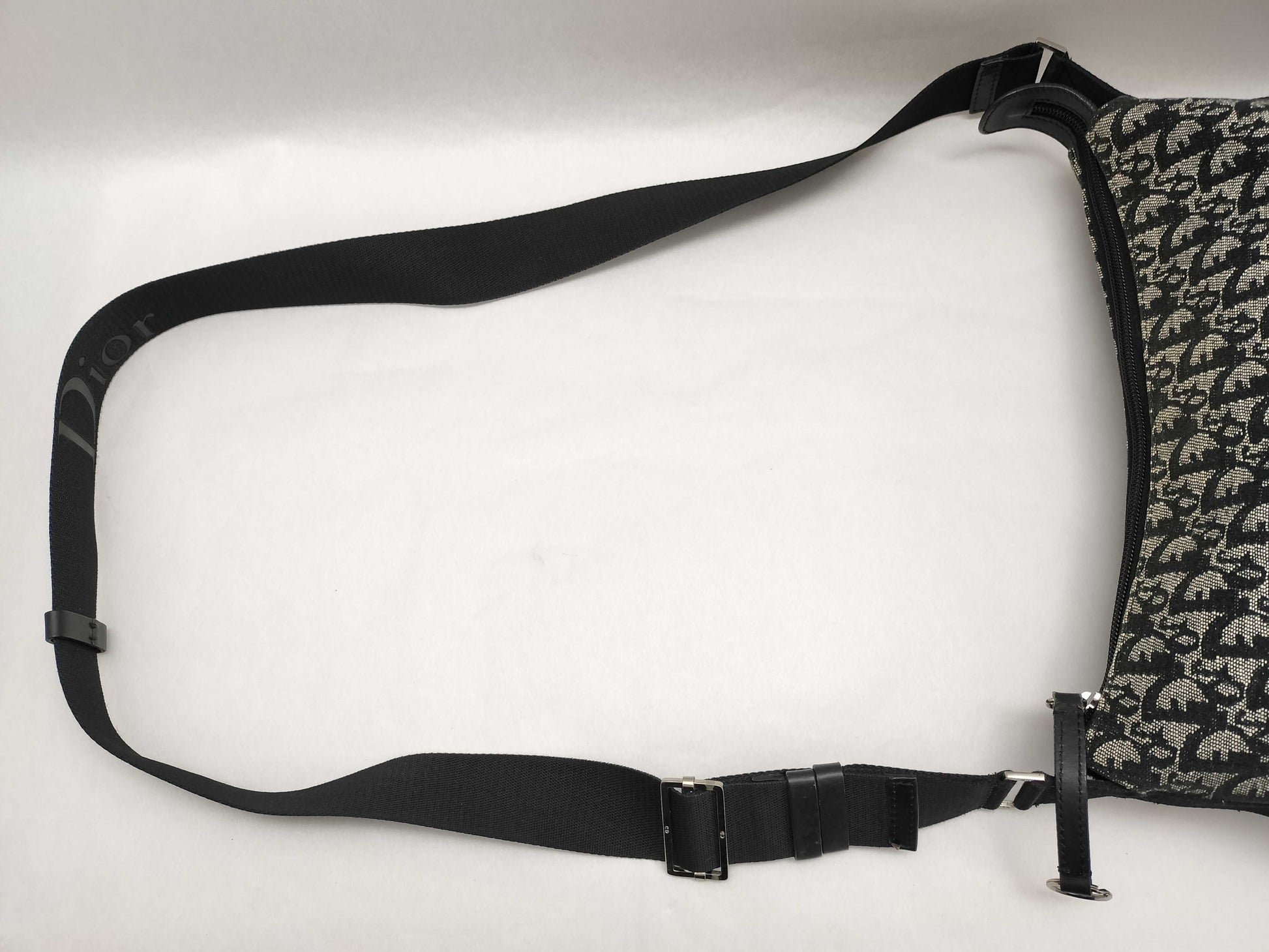 Dior Trotter Trotter Shoulder Bag Navy with Booklet, Card, and Dust Bag