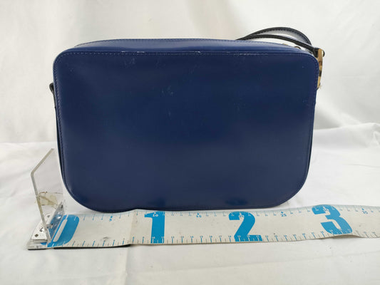 Dior Christian Dior Shoulder Bag Leather Blue Shoulder Bag