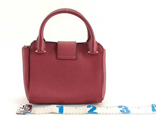 BURBERRY Buckle Shoulder Bag 3-Way Bordeaux Tote Bag Nova Check Handbag