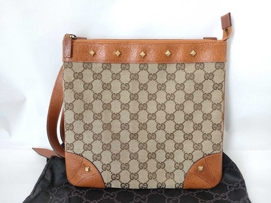 GUCCI GG Canvas Shoulder Bag 