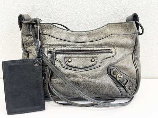 BALENCIAGA BALENCIAGA Balenciaga Hip Leather Crossbody Shoulder Bag Crossbody Women's Dark Green City 242803 Shoulder Bag