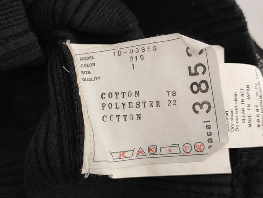 SACAI New Tagged Layered Sleeveless Cut & Sew Size 1 One Piece