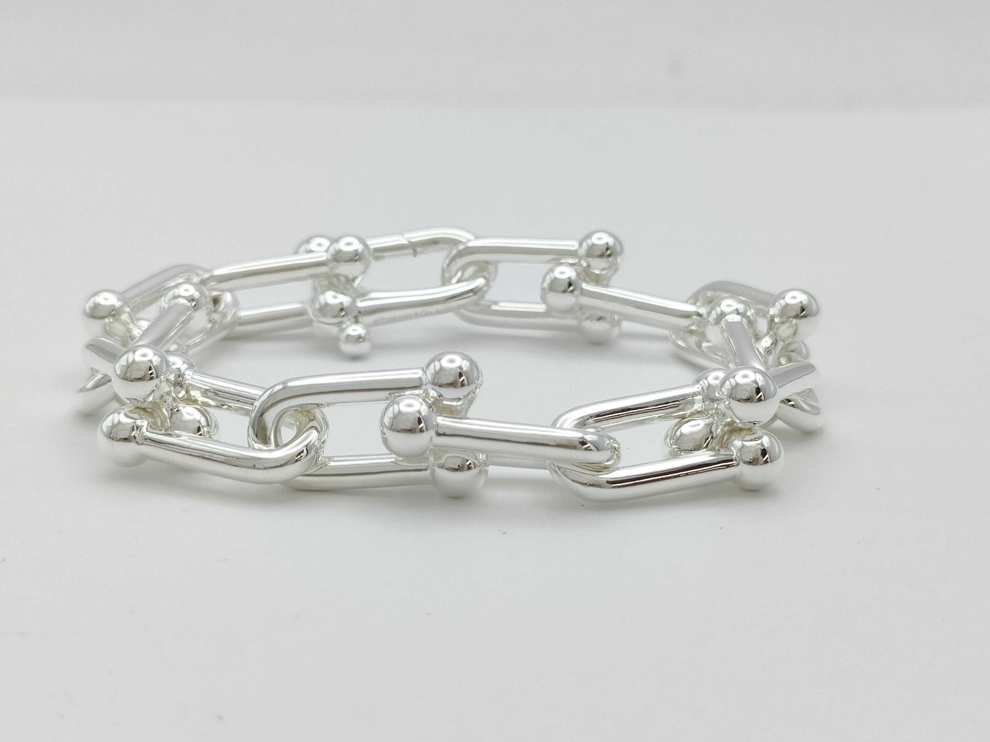 Tiffany & Co. Hardware Large Link L Bracelet AG925 59.9g Bracelet Bangle