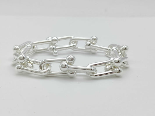 Tiffany & Co. Hardware Large Link L Bracelet AG925 59.9g Bracelet Bangle