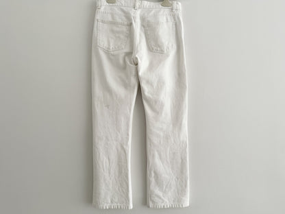 Personal period 1999 SS HELMUT LANG Helmut Lang Painted Denim White 28 Inch Pants