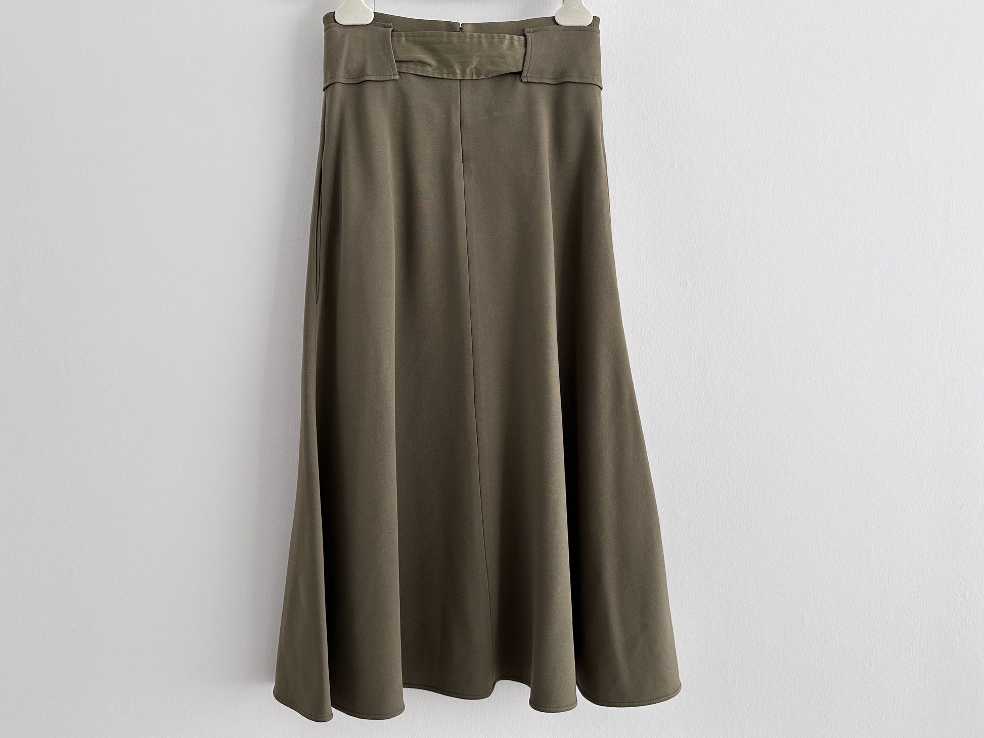 CELINE Phoebe Celine Flared Skirt with Belt 34 Size Phoebe Philo Skirt