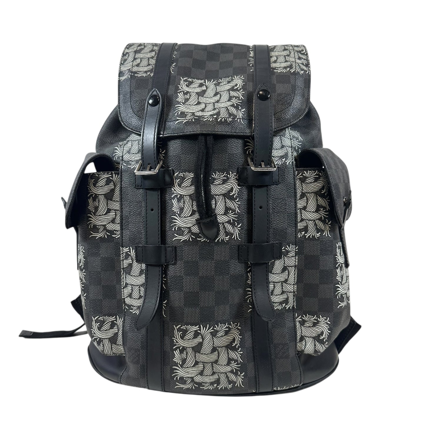 LOUIS VUITTON Damier Graffit Christopher PM Backpack Rucksack Nemes N41571 Rucksack