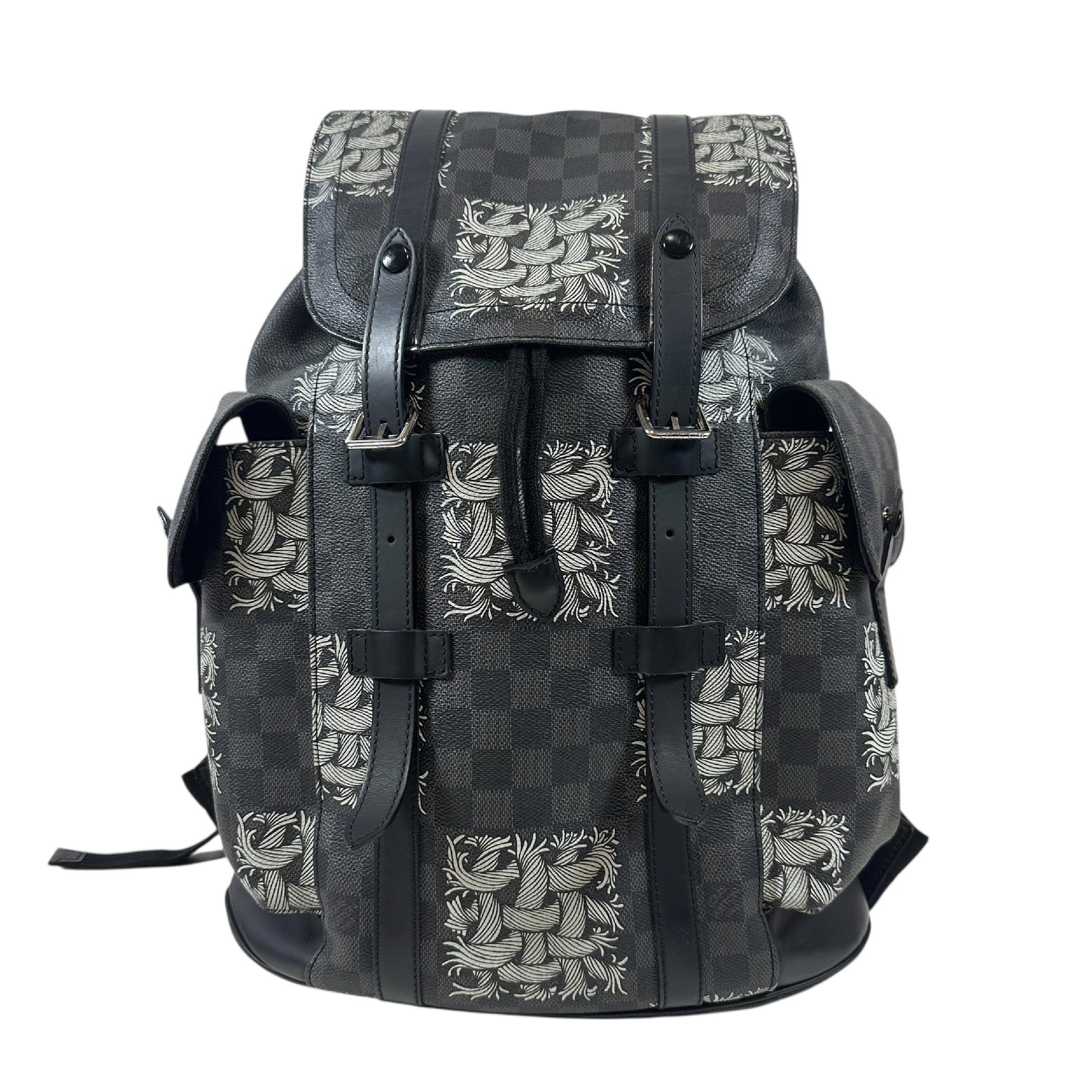 LOUIS VUITTON Damier Graffit Christopher PM Backpack Rucksack Nemes N41571 Rucksack
