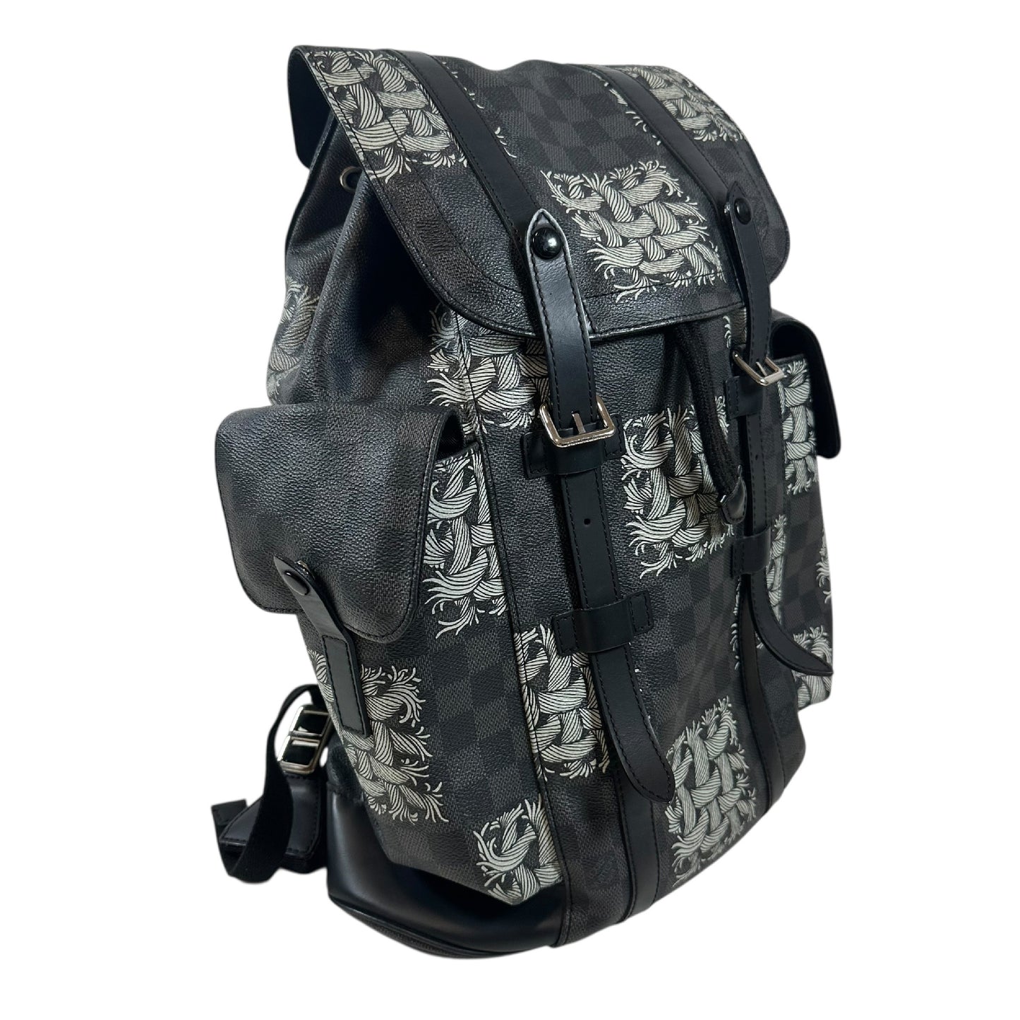 LOUIS VUITTON Damier Graffit Christopher PM Backpack Rucksack Nemes N41571 Rucksack