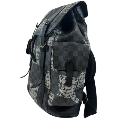 LOUIS VUITTON Damier Graffit Christopher PM Backpack Rucksack Nemes N41571 Rucksack