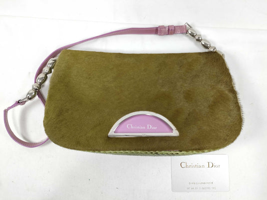 Dior green shoulder bag