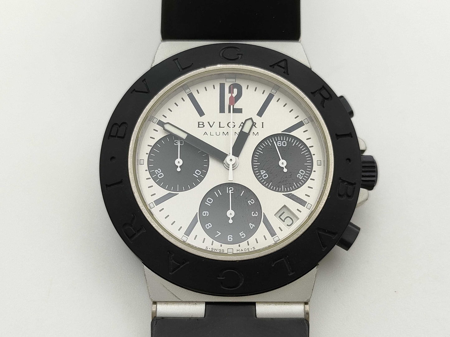 BVLGARI Aluminum AC38TA L17408 Automatic Immovable Men's Watch