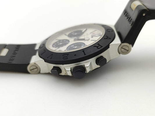 BVLGARI Aluminum AC38TA L17408 Automatic Immovable Men's Watch