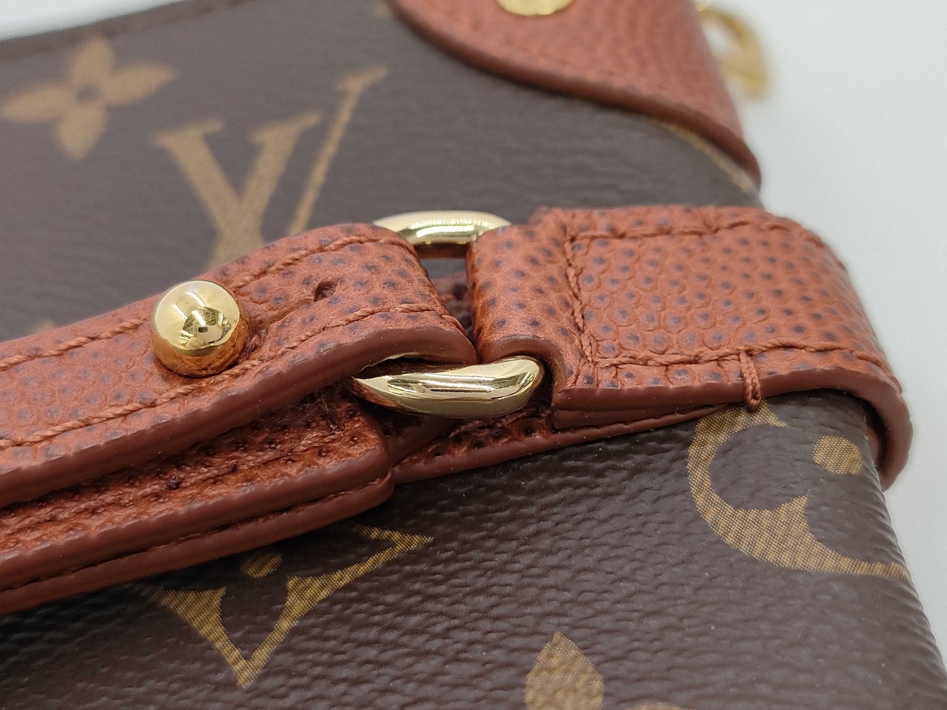 LOUIS VUITTON Louis Vuitton Pouch M80543 Monogram Net Flat Pouch NBA Collaboration Tea Pouch