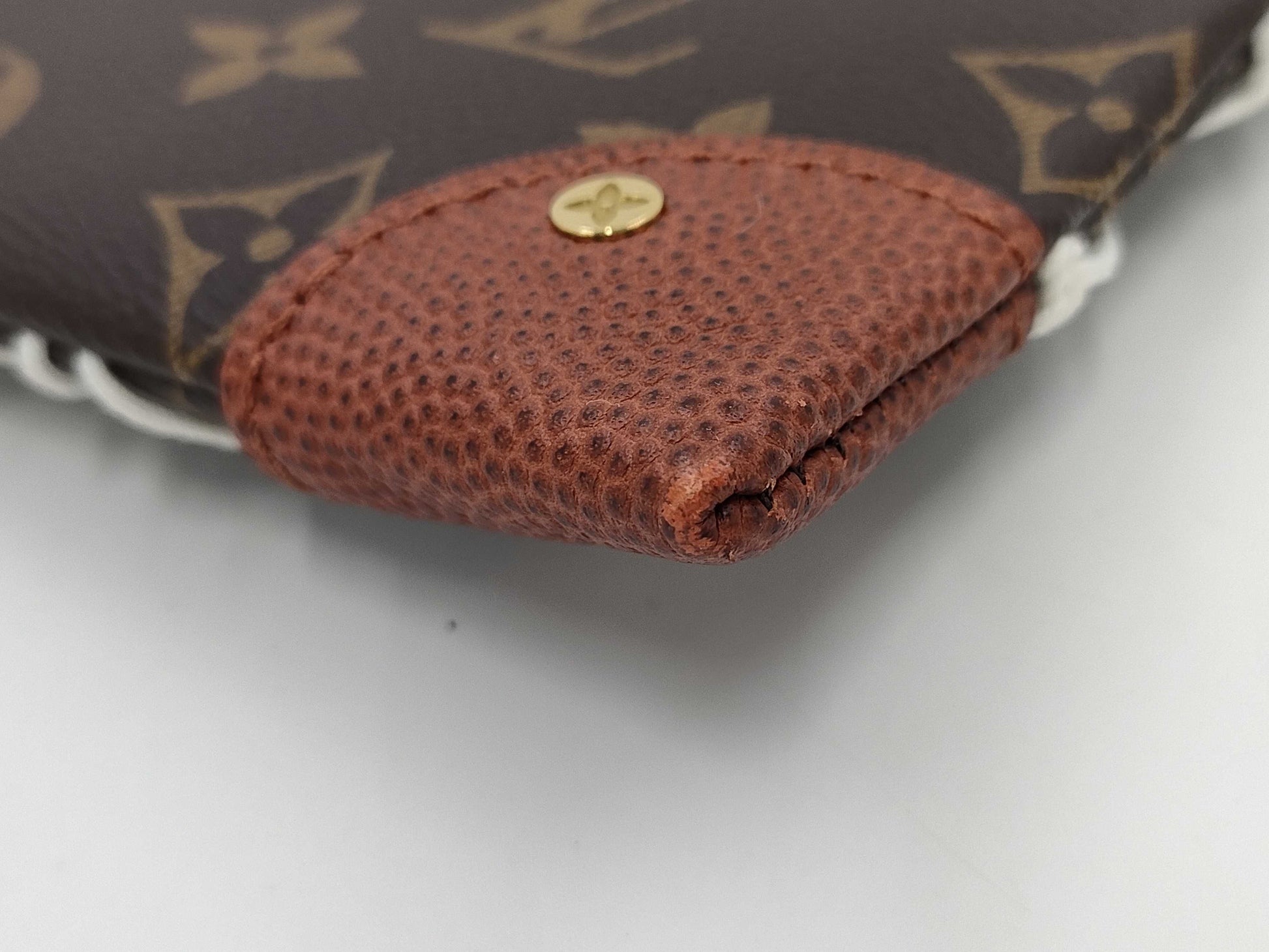 LOUIS VUITTON Louis Vuitton Pouch M80543 Monogram Net Flat Pouch NBA Collaboration Tea Pouch
