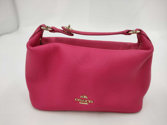 COACH Pink Leather Hand Pouch Pouch