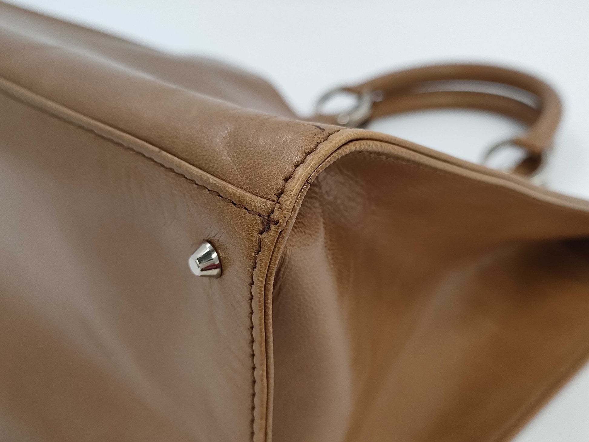 Valentino Garavani Leather Silver Hawk Tote Bag