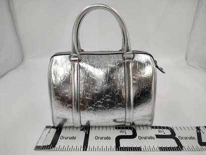 Dior Boston Trotter Silver Handbag