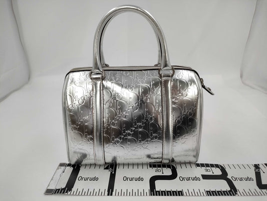 Dior Boston Trotter Silver Handbag
