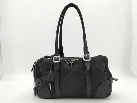 PRADA Nylon Leather Tote Bag Tote Bag