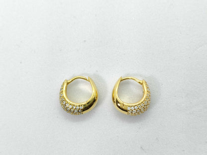 Tom Wood Ice Huggie Earrings Gold