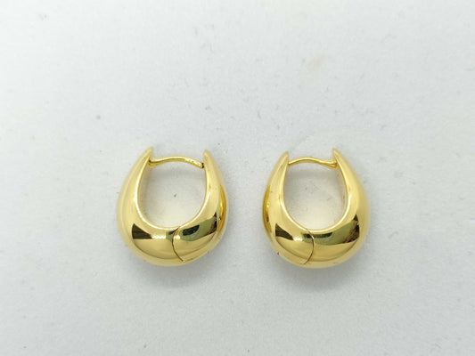 Tom Wood Ice Hoop Earrings, Small, Gold