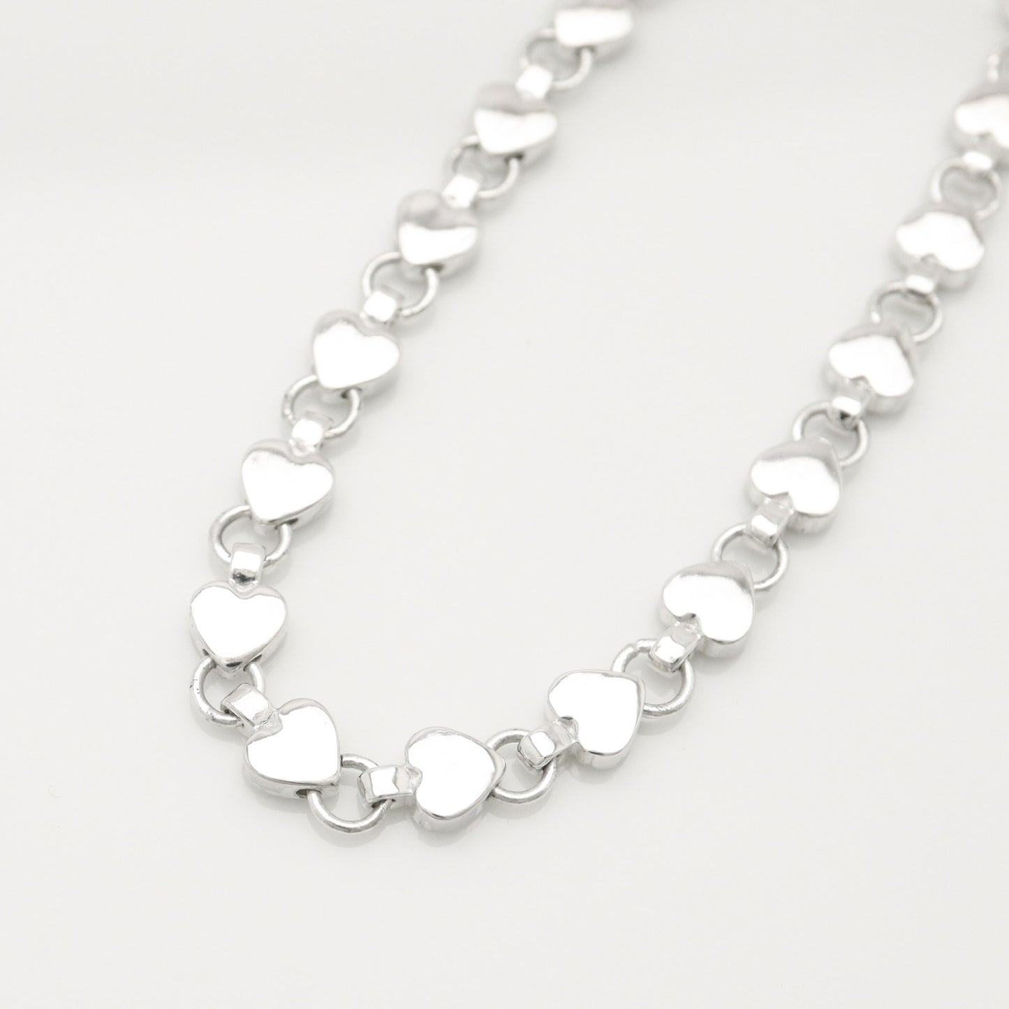 Tiffany & Co. Puff Heart Bracelet in Sterling Silver , Weight: 12.59g