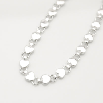 Tiffany & Co. Puff Heart Bracelet in Sterling Silver , Weight: 12.59g