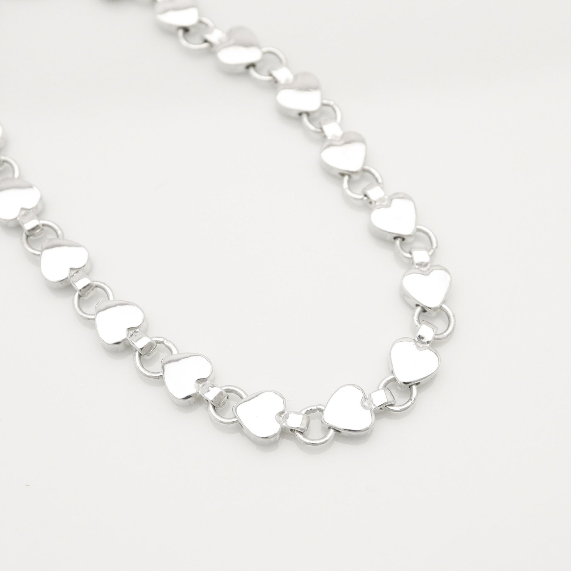 Tiffany & Co. Puff Heart Bracelet in Sterling Silver , Weight: 12.59g