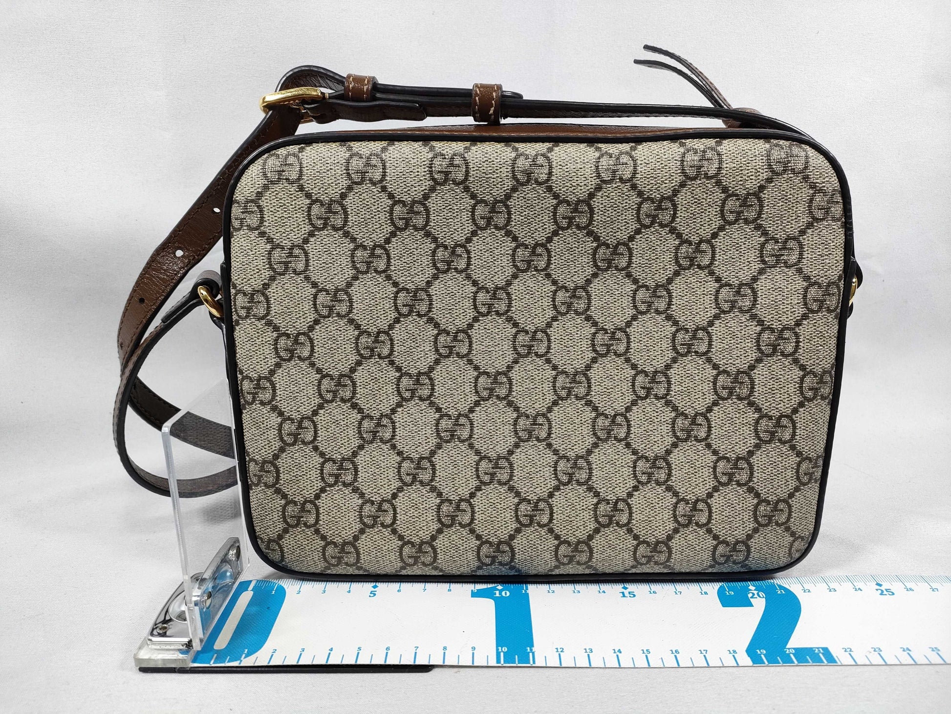 GUCCI GG Supreme GUCCI Horsebit GG Supreme Shoulder Shoulder Bag