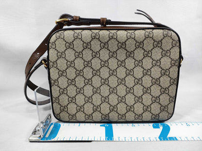 GUCCI GG Supreme GUCCI Horsebit GG Supreme Shoulder Shoulder Bag