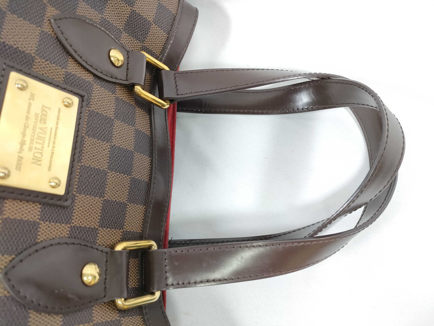 LOUIS VUITTON Damier LV Hampstead Damier Hand Handbag