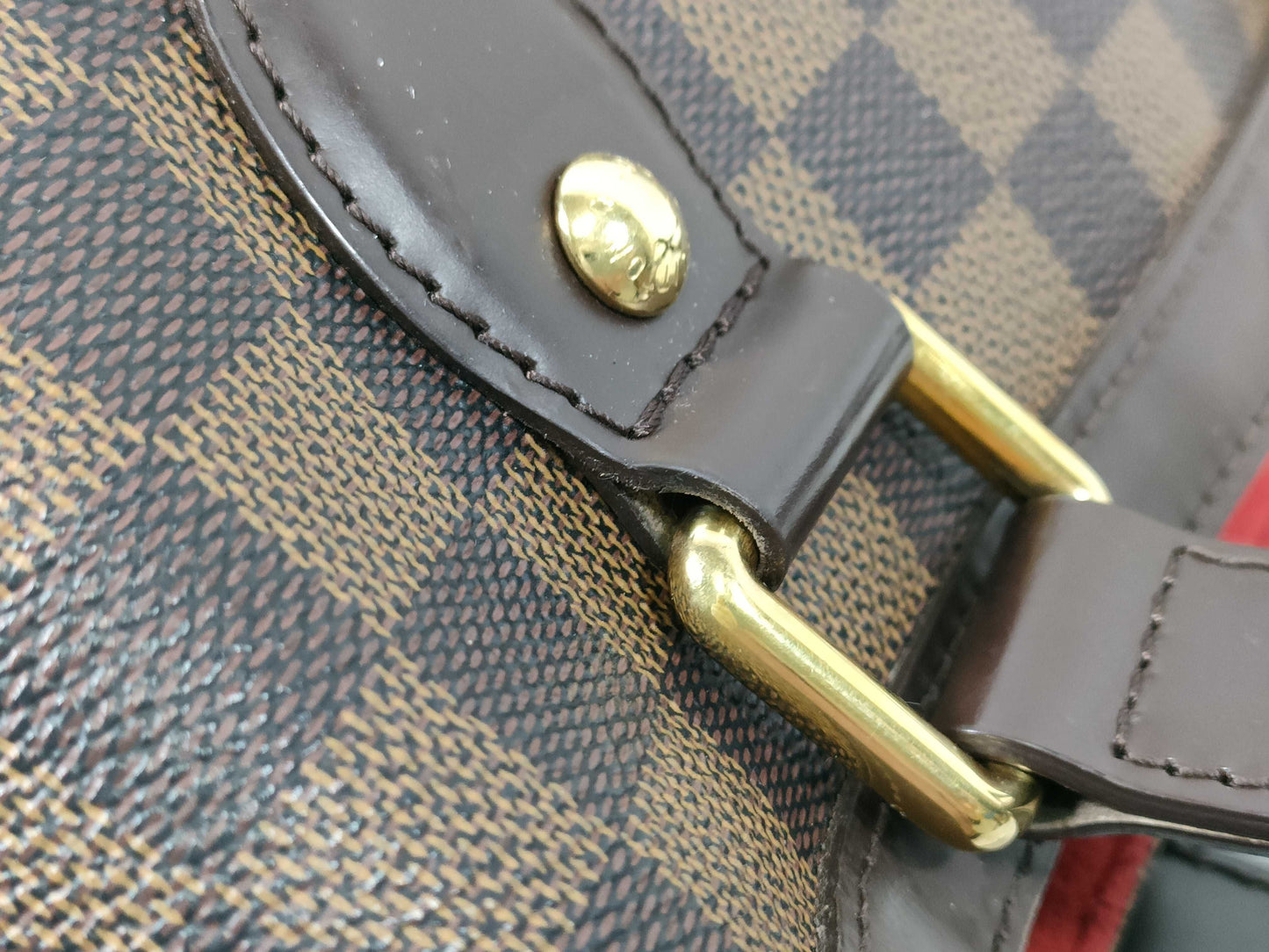 LOUIS VUITTON Damier LV Hampstead Damier Hand Handbag